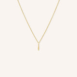 Vertical Drop Diamond Dangle Necklace