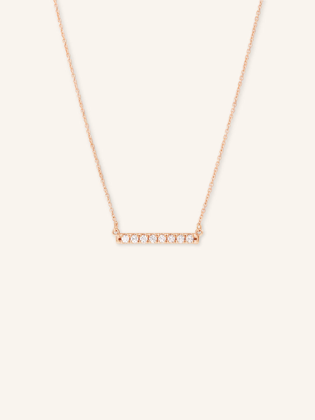 Diamond Bar Necklace M