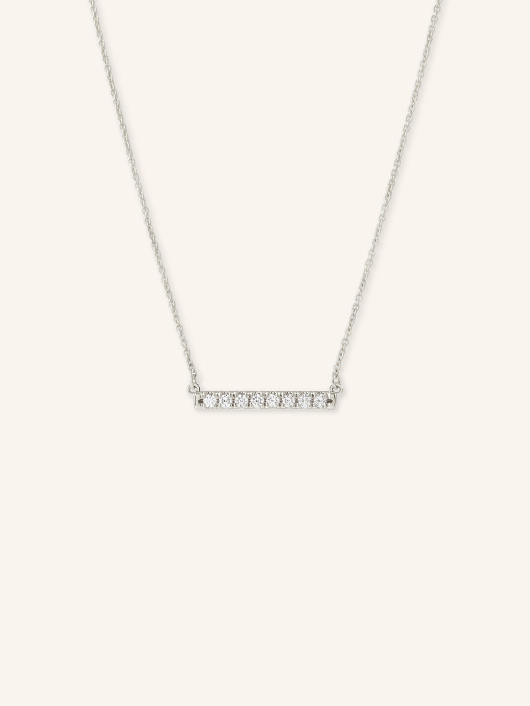 Diamond Bar Necklace M