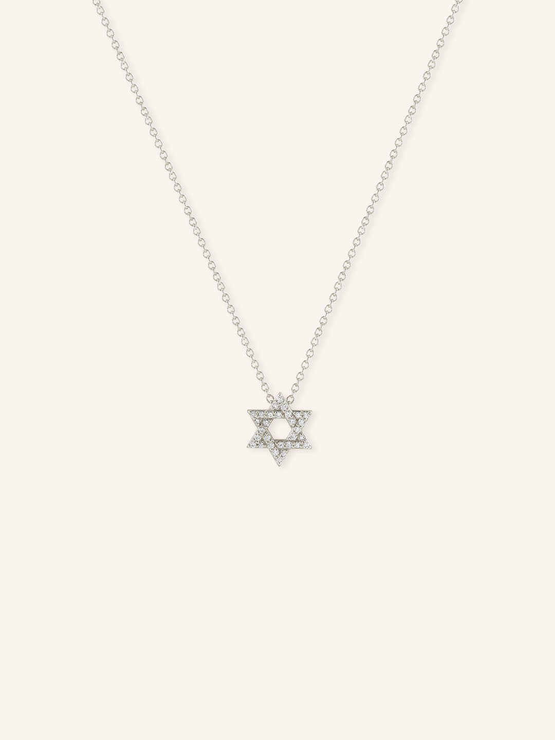 Star of David Diamond Necklace