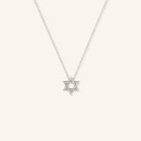 Star of David Diamond Necklace