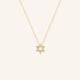 Star of David Diamond Necklace