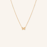 Mini Butterfly Diamond Necklace