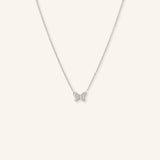 Mini Butterfly Diamond Necklace