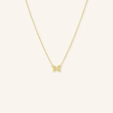 Mini Butterfly Diamond Necklace