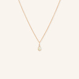 Joyce Oval Opal Diamond Necklace