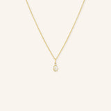 Joyce Oval Opal Diamond Necklace