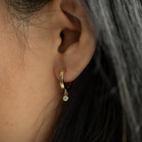 Alaric Round Diamond Hoop Earrings