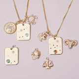 Virgo Constellation Tag Necklace