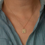 Cancer Constellation Tag Necklace