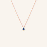 Mayers Post Blue Sapphire Diamond Necklace