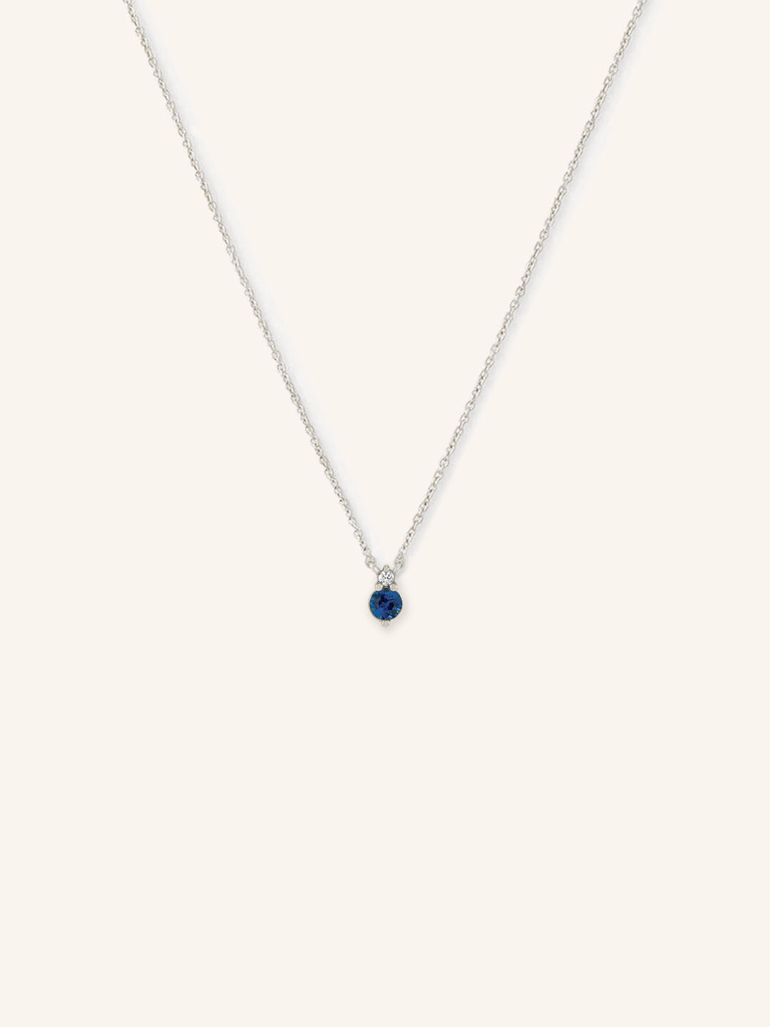 Mayers Post Blue Sapphire Diamond Necklace