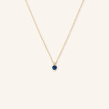 Mayers Post Blue Sapphire Diamond Necklace