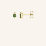 Mayers Post Green Sapphire Diamond Earrings