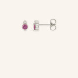 Mayers Post Pink Sapphire Diamond Earrings