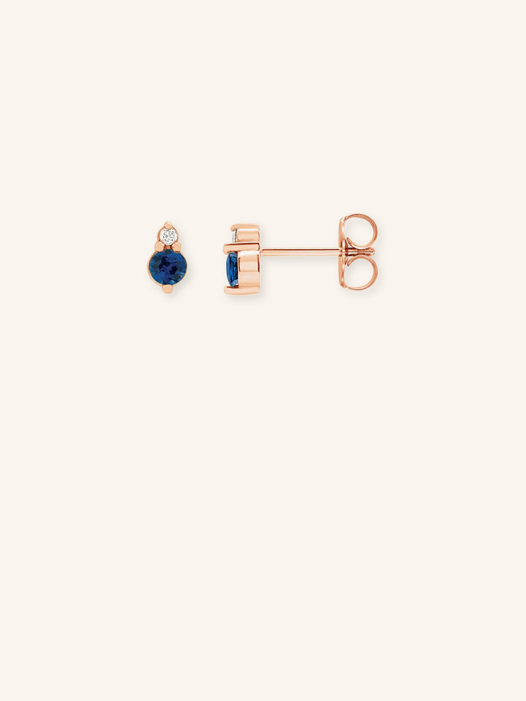 Mayers Post Blue Sapphire Diamond Earrings