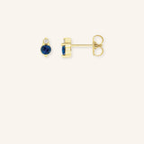Mayers Post Blue Sapphire Diamond Earrings