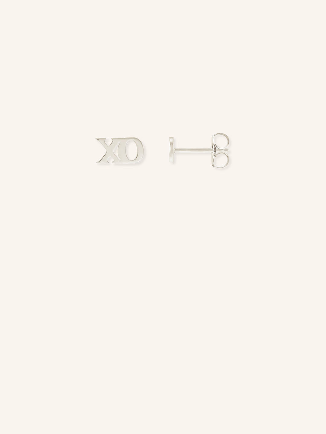 Petite "xo" Gold Stud Earrings