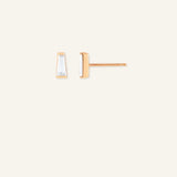 Tapered Baguette Stud Earrings