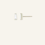 Tapered Baguette Stud Earrings