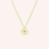 Auster Blue Sapphire Compass Necklace