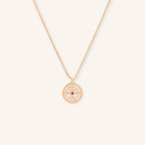 Auster Ruby Compass Necklace