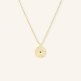 Auster Ruby Compass Necklace