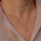 Auster Emerald Compass Necklace