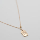 Accented Sun Diamond Necklace