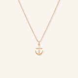 Gold Anchor Necklace