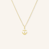 Gold Anchor Necklace