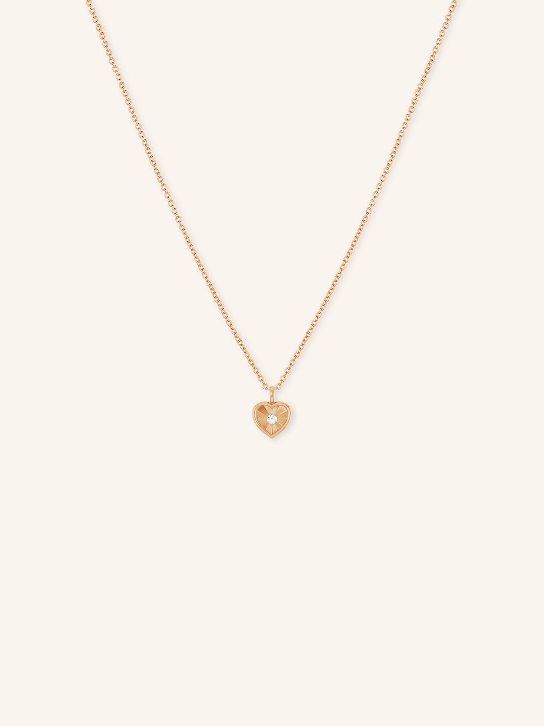 Diamond Accented Heart Necklace