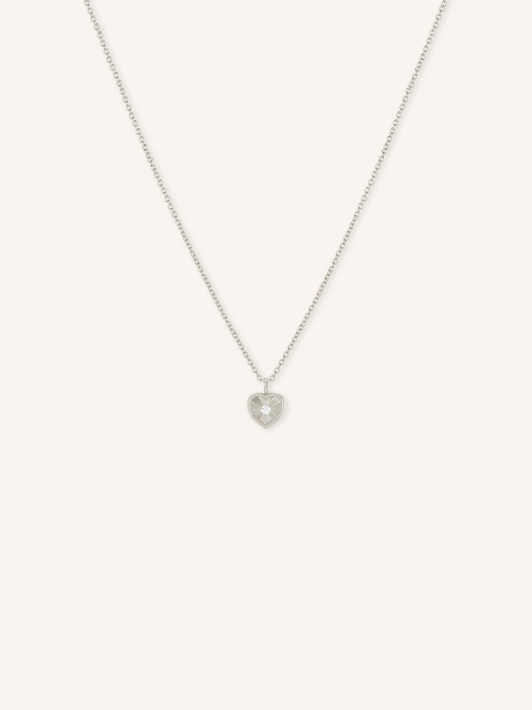 Diamond Accented Heart Necklace