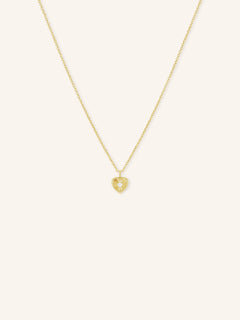 Diamond Accented Heart Necklace