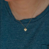 Diamond Accented Heart Necklace