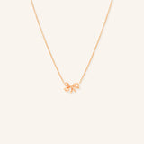 Freeform Bow Gold Necklace