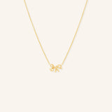 Freeform Bow Gold Necklace