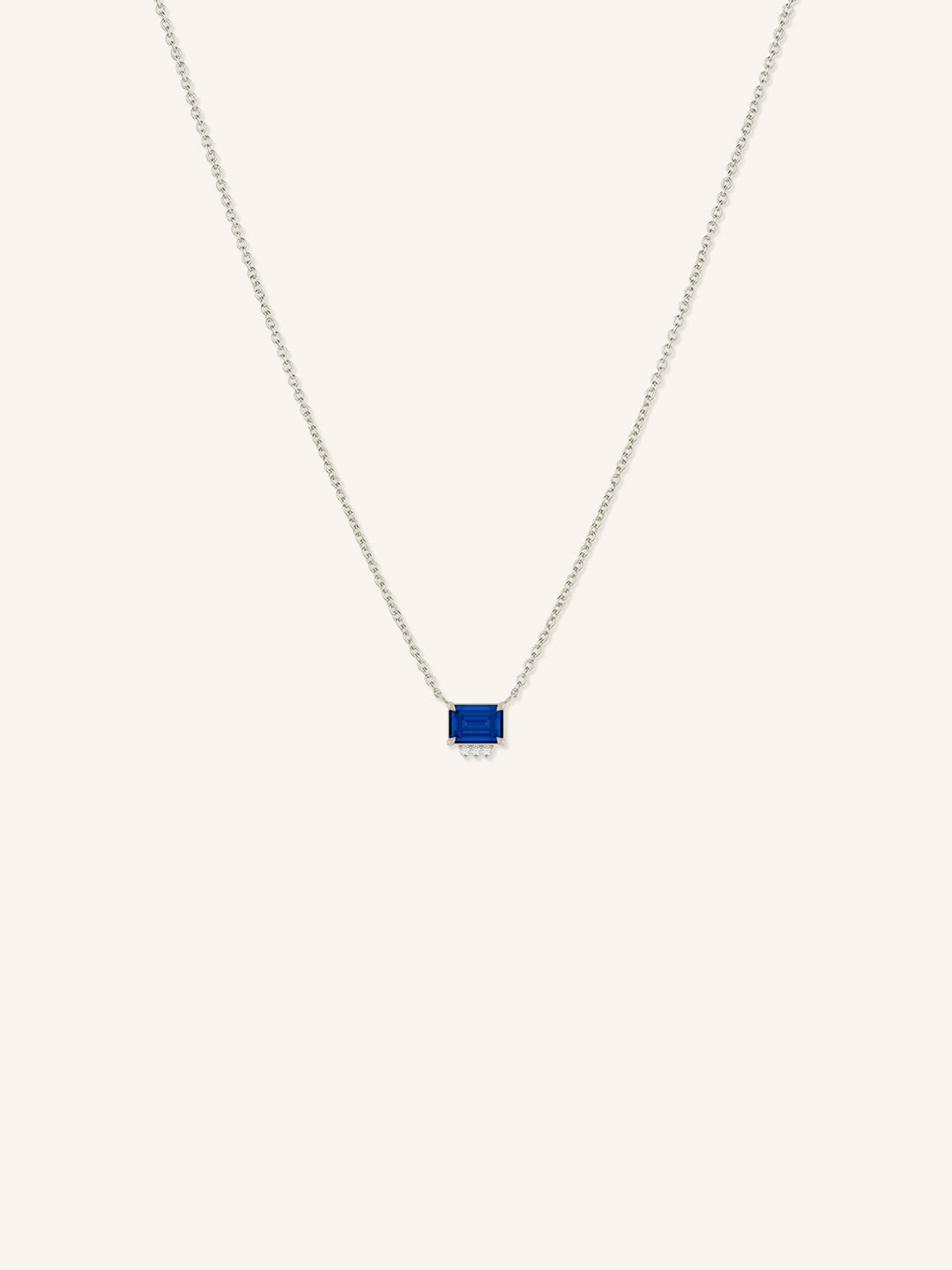 Grattan Blue Sapphire Accented Necklace