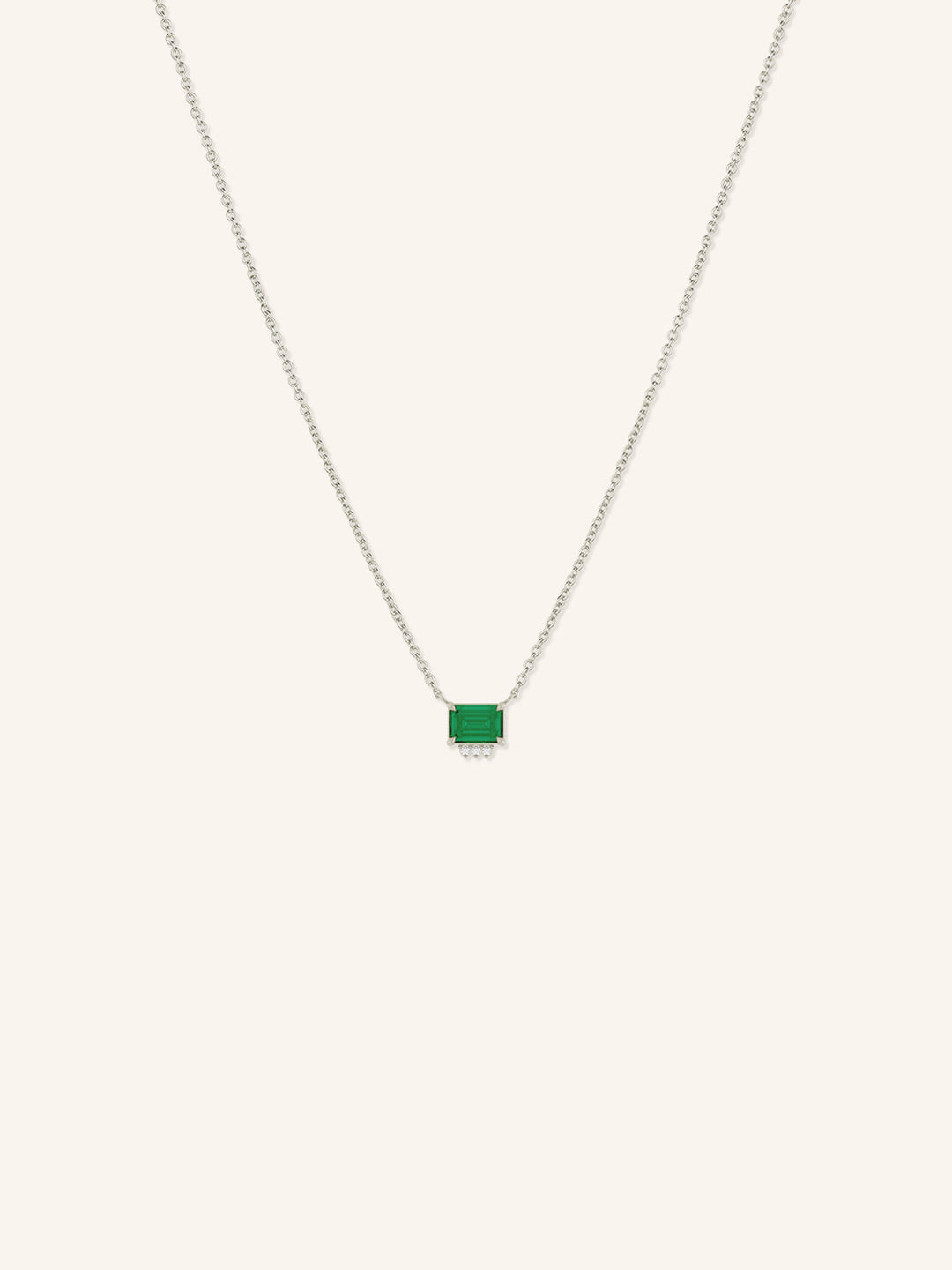 Grattan Emerald Accented Necklace