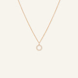 Diamond Circle Pendant Necklace