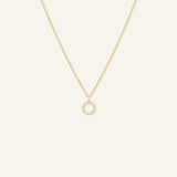 Diamond Circle Pendant Necklace
