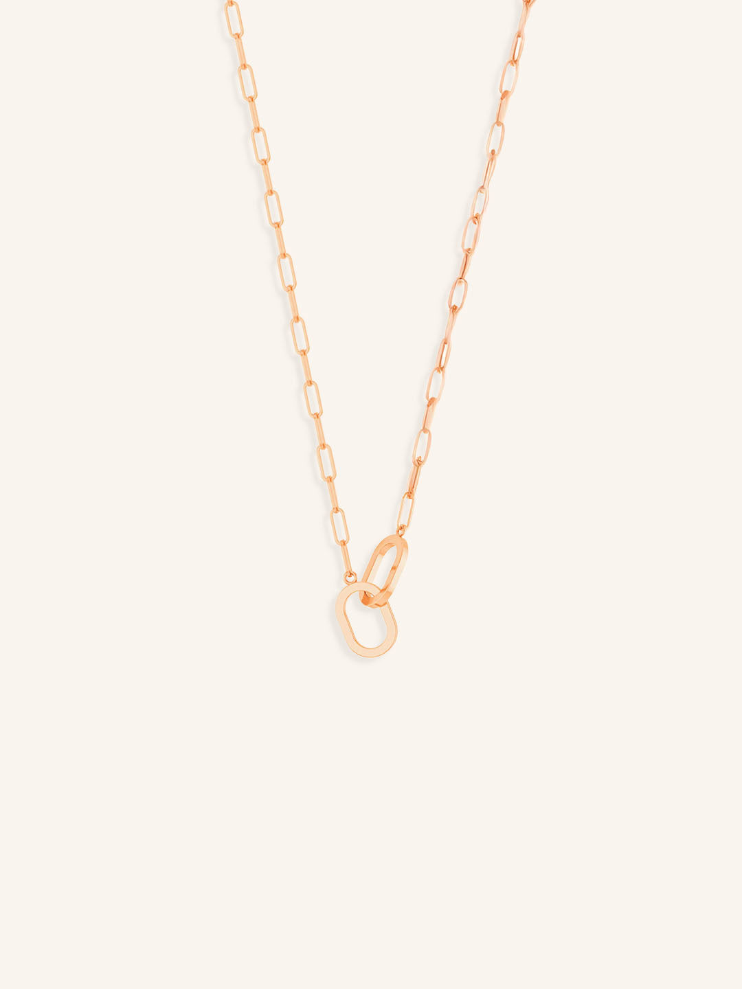 Interlocking Oval Chain Necklace