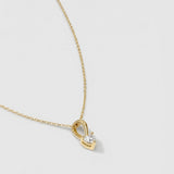 Solitaire Diamond Heart Pendant Necklace