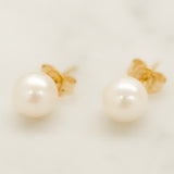 Cozy Nook White Pearl Earrings