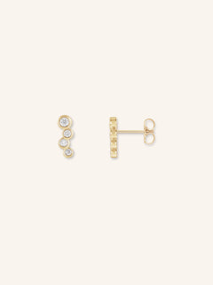 Journey Diamond Stud Earrings