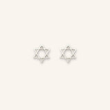 Star of David Mini Stud Earrings