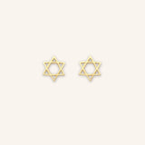 Star of David Mini Stud Earrings