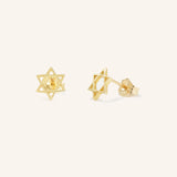 Star of David Mini Stud Earrings