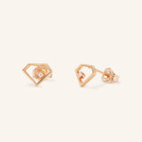 Honeycrisp Diamond Stud Earrings