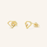 Honeycrisp Diamond Stud Earrings